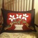 PILLOW HANDMADE - Wool - Doves and Daises Design