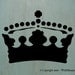Crown2 (7.36" x 10") A great little crown stencil. Perfect for craft projects and furniture pieces.