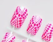 Supa Nails "Tiedye: Neon Pink" 12 Fase Nails