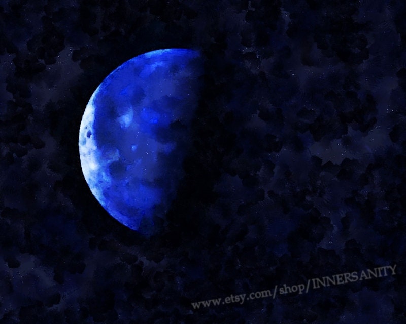 Heavenly Body from Planet Earth to the Moon - 8x10 Fine Art Print