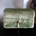 Vintage Velvet Jewelry Box Sage Green Made In Italy For Bloomingdales / Free Shipping Within US