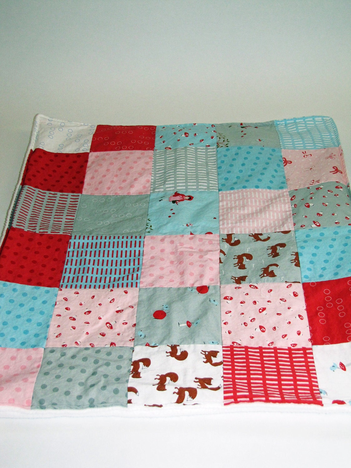 A Walk in the Woods baby blanket 22"x25.5"