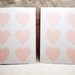 120 Pastel Pink Heart Stickers - 1.5" . Envelope Seals . Gift Wrap . Pink Stickers . Wedding Stickers Labels Invitation Seals