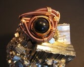 Steampunk Ring - Custom Unisex Wire Wrap - Copper