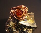 Steampunk Ring - Custom Unisex Wire Wrap - Copper