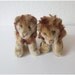 2 old Steiff lion