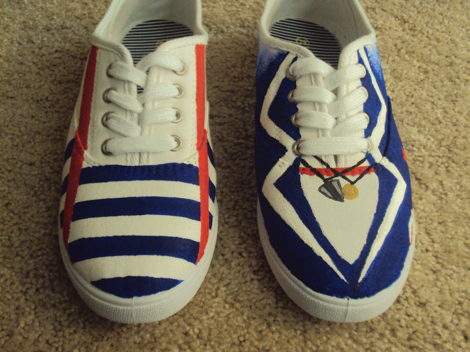 One Direction - Larry Stylinson Painted Vans (By Original Designer)