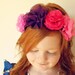 Little Calliope - Pink and Purple Flower Headband