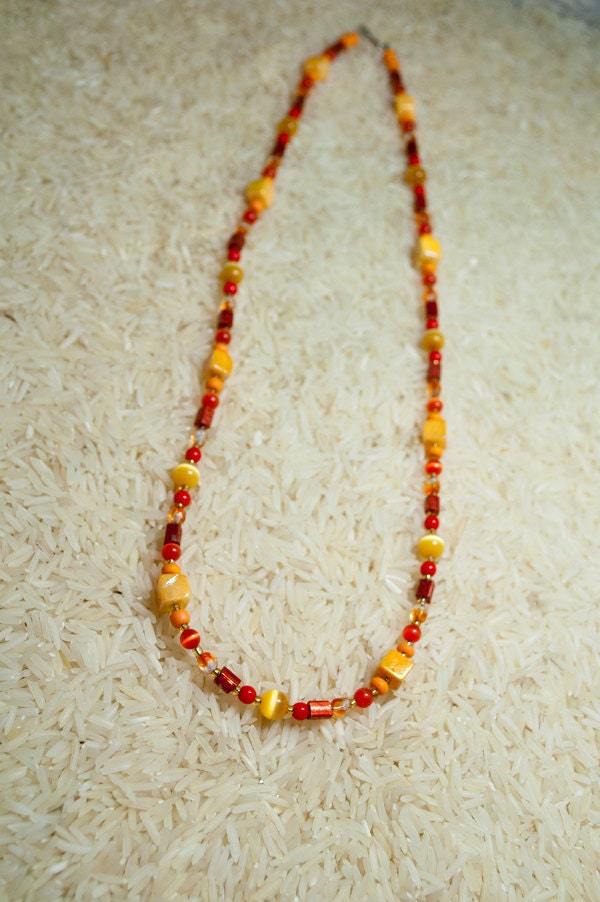 Simple Orange Necklace
