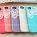 Vintage Lace with Pearl iPhone 4 case, iPhone 4s case, iPhone case, iphone cover ,iphone 4 cover, 5 Colors For Choice