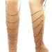 Gold Leg and Thigh Jewelry accented with Rhinestones