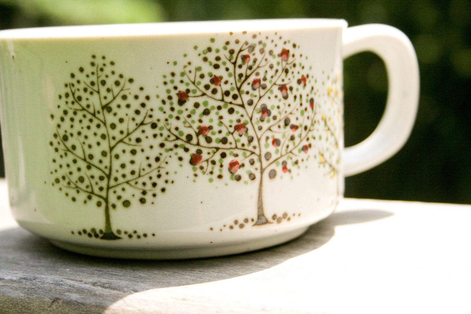 vintage tree mug