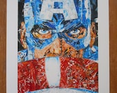 Red, White and Legend - Upcycled Art - BLENDEDimages