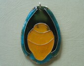 Artist made glass pendant