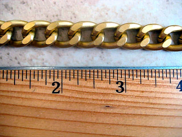 Matte Gold Chunky Curb Chain by the Foot....12"