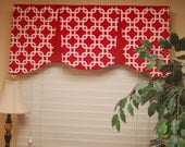 Custom Made Valance EMILEE  Hidden Rod Pocket Valance fits 32"- 44" window