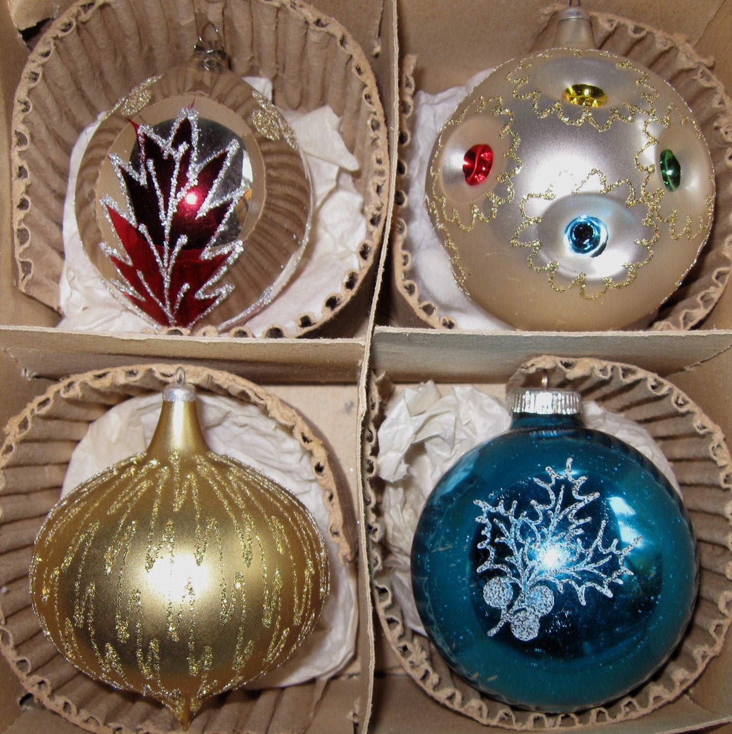 huge christmas ornaments vintage glass italy by huge christmas ornaments vintage glass italy by