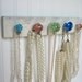 Jewelry Rack Necklace Display with 5 Glass Knobs