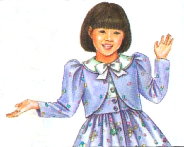 Simplicity Dress Pattern 9595 Girls UNCUT sizes 5, 6, 7, 8  Daisy Kingdom FREE SHIPPING
