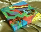 3 D Colorful Abstract Acrylic Painting Art by AbetArt4U