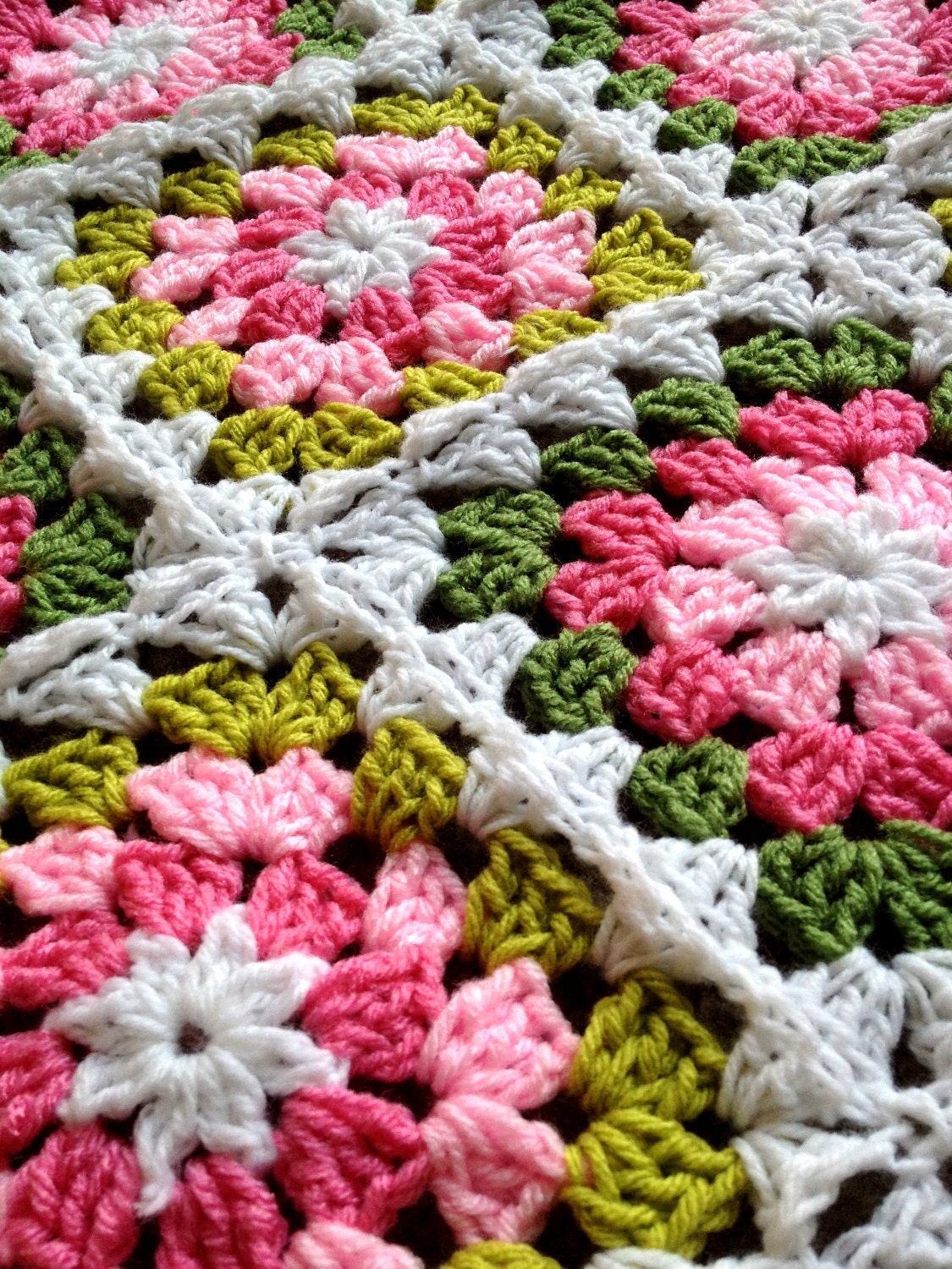 BabyLove Brand Framed Garden Blanket 48x48, great color for toddler/baby shower lapghan - gift in photo is ready to ship