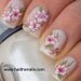 Pink & White Lotus Flower Nail Art Water Transfer Decal Wedding Nails