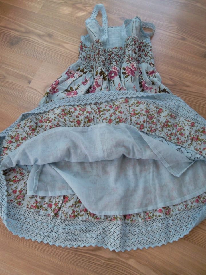 Sale WAS 25.90  NOW USD 22.90 - Handmade  Blue - Dress