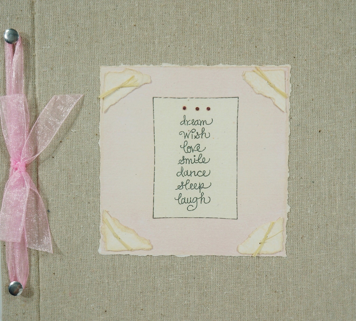baby memory book "dream.wish.love"...girl