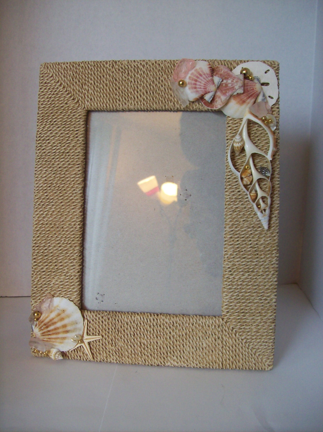 Embellished Rope and Shell Frame