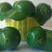 Green John Deere tractor hat cap cupcake picks cake toppers, for a country boy or wedding, western birthday party for hard-working farmers