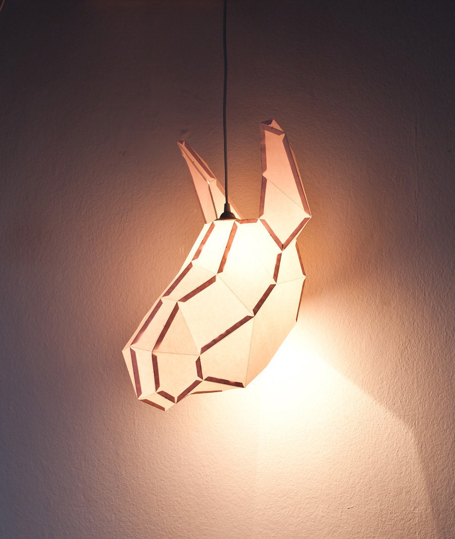 Donkey Large - do it yourself paper lampshade