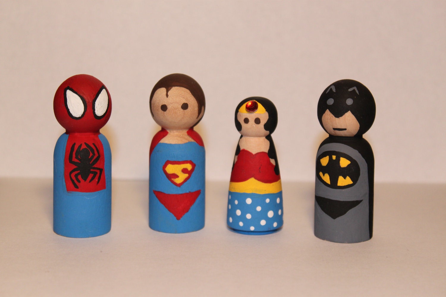 Comic Book Super Hero Peg Dolls