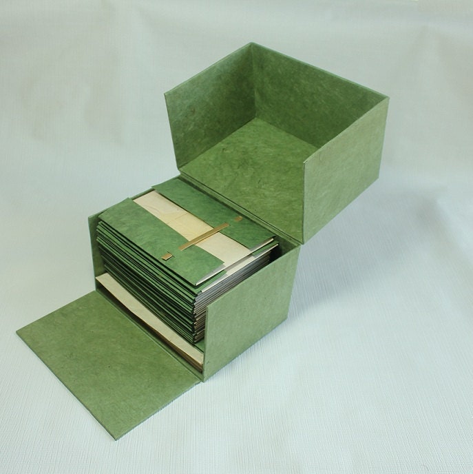Boxed Invitation Cards Set w/ envelopes for Wedding Handmade Paper Lokta Eco Friendly