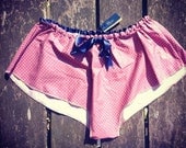 Pink spotty luxury shorts by ColieCo.