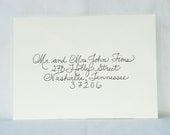 Custom Wedding Calligraphy for Invitation Envelope Addressing - Place Cards, Escort Cards, Custom Invitations Also Available