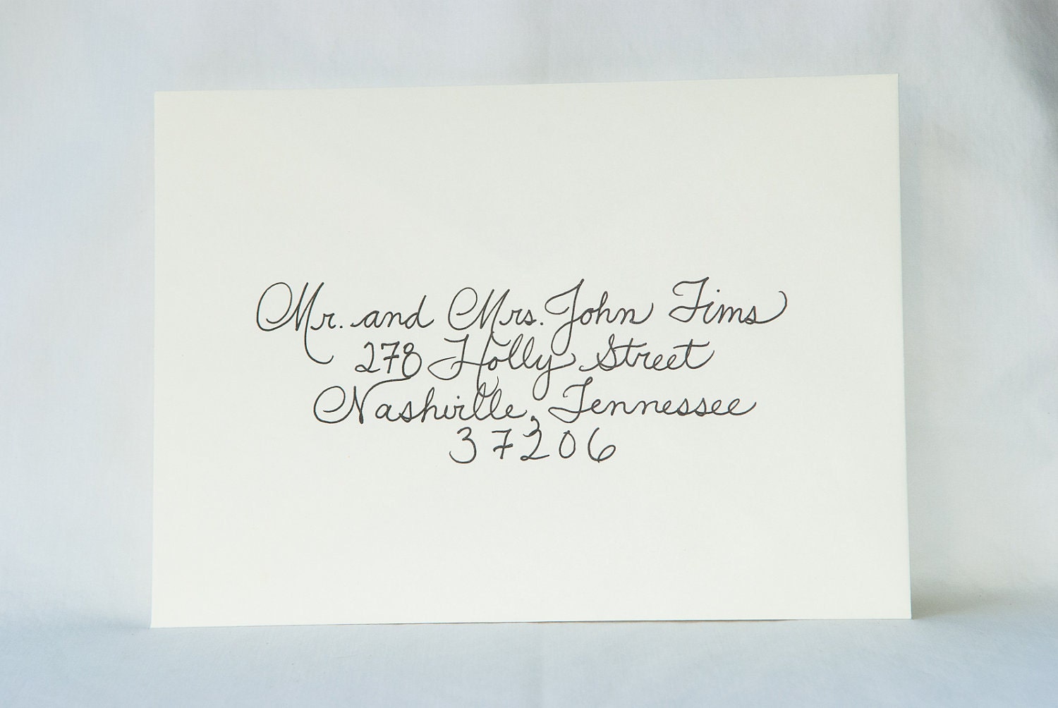 Addressing wedding invitations envelopes