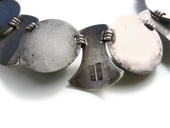 Vintage Necklace Taxco Mexico Sterling Silver and Cabachon Agate Designer Jewellery 17 sections