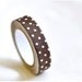 Fabric Tape - Brown Polka Dots