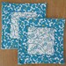 Turquoise and Cream Chrysalis Pot Holder Set