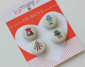 Robot Pin Back Set