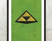 Retro NES Legend Of Zelda inspired print 11X17"