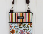 Kindle / iPad Mini / Nook / Sony / eReader / Padded Sling Bag / Cover / Case- Flower Girl
