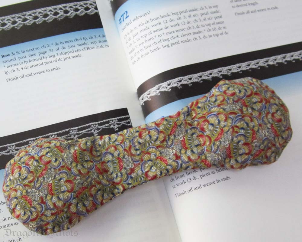 Multicolor Book Weight - Red, Blue, Yellow Flowers