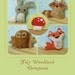 Mini Felt Woodland Creatures plush PDF pattern SET 1