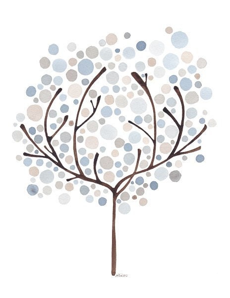 Tree Art Woodland Spirit Watercolour Print