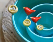 Custom-Made Pottery Bird & Nest Nesting Bowls - 4-6 Weeks for Delivery