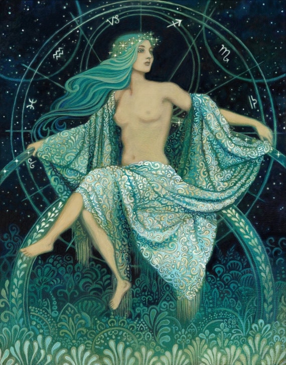 Asteria - Goddess of the Stars Greek Mythology Art Print