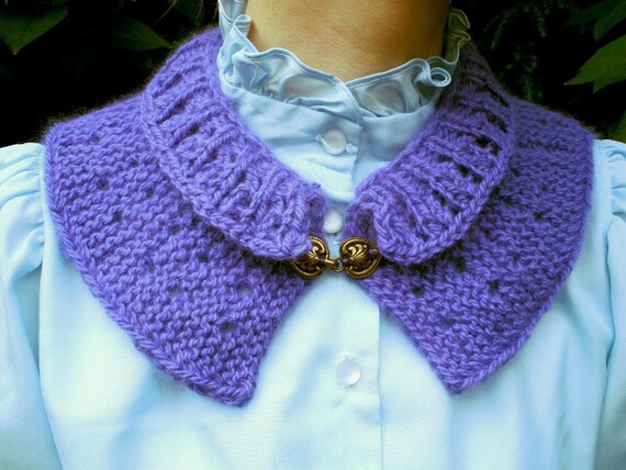 Short Row Collar PDF Knitting Pattern by MountainMist on Etsy
