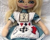 Alice in Wonderland Cloth Doll E-Pattern Pdf