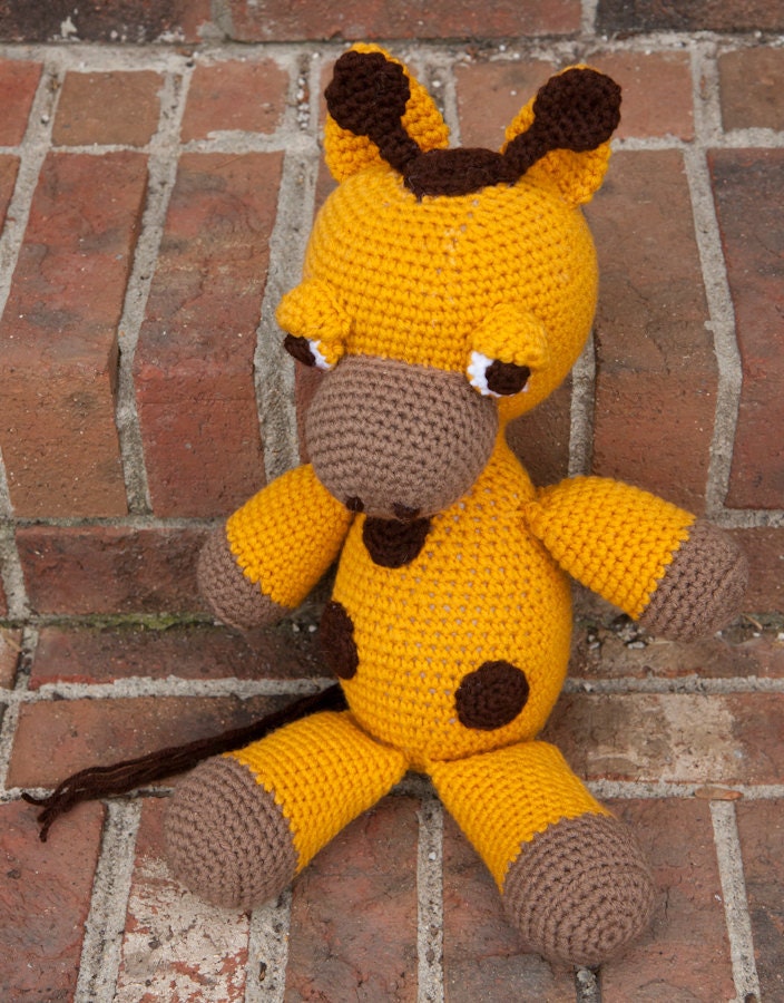 Stuffed Giraffe Toy, Amigurumi Doll